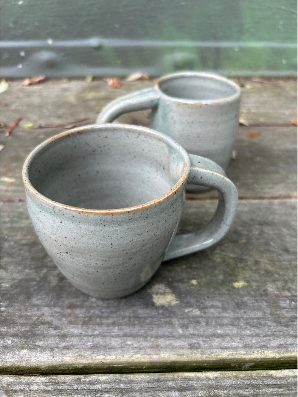 Two handmade mugs